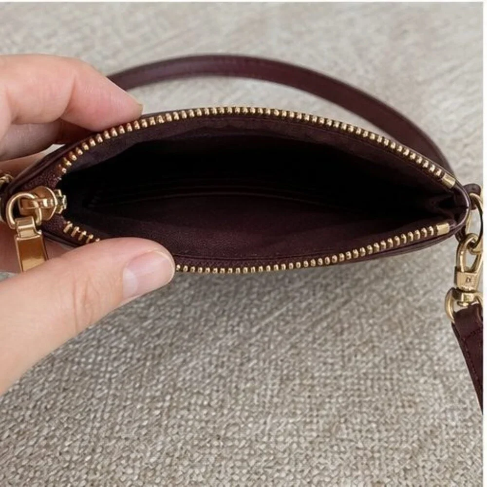 Burgundy Faux Leather Bag